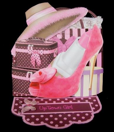 Easel Card Kit - Here Come the Girls by Rae Trees