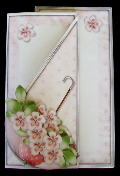 April Showers Teardrop Card Kit in Strawberry by Rae Trees