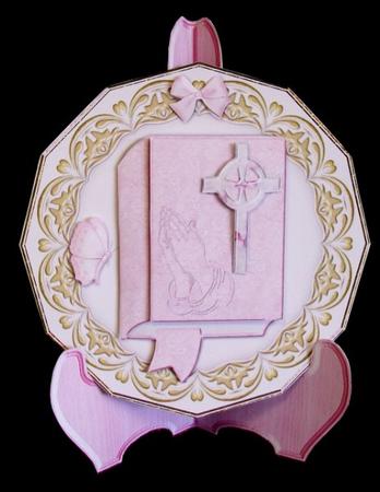 First Communion Plate Card Kit - Girl by Rae Trees