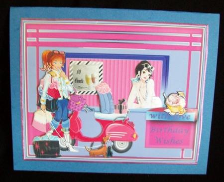 My Pink Moped by Rae Trees