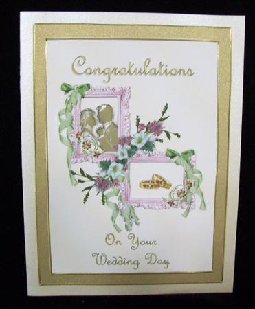 A4 Wedding Silhouette Card by Rae Trees
