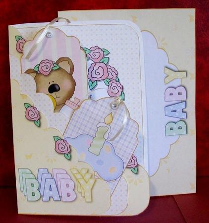 Baby (neutral)scalloped Pocket Card & Envelope Kit by Rae Trees