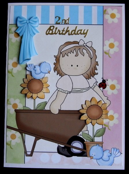 I Love Gardening with the Little Birds, A4 Topper by Rae Trees