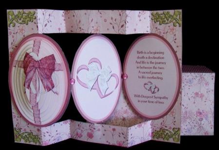 Sympathy Cameo Tri-shutter Card & Envelope by Rae Trees