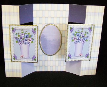 Vase of Pansys Pearls and Lace by Rae Trees