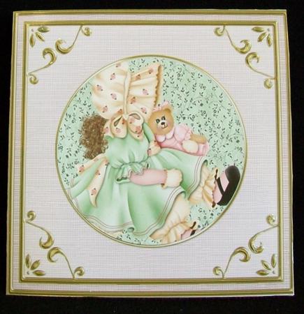 Square 'gold Metallic Frame' Card Fronts Kit by Rae Trees