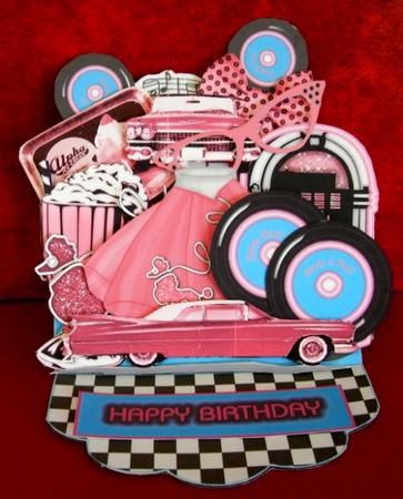 Easel Card Kit - Rock N Roll by Rae Trees