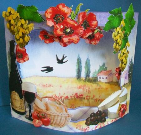 Beau Fronts 3D Card Kit - Picnic in Provence by Rae Trees