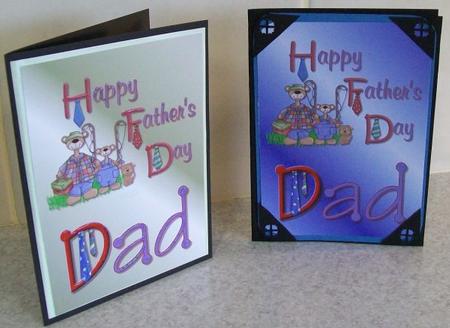 Fathers Day Toppers Quick Card Fronts by Rae Trees