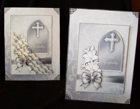 5 x 7 Sympathy Greeting Kit with Decoupage and Wavy Corner by Rae Trees