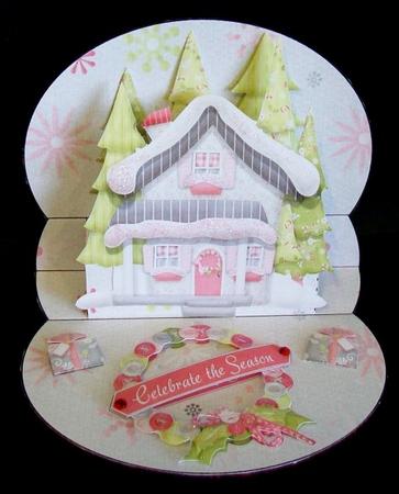 Celebrate House 3D Mini Stepper by Rae Trees