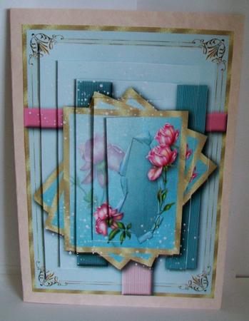 Rose Sparkle Card Topper Kit by Rae Trees