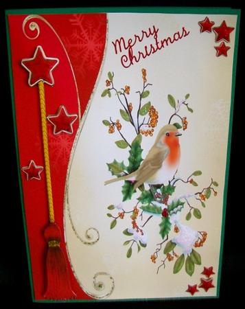 Christmas Robin by Rae Trees