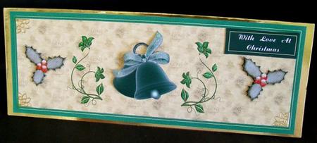Xmas Large Dl Card by Rae Trees