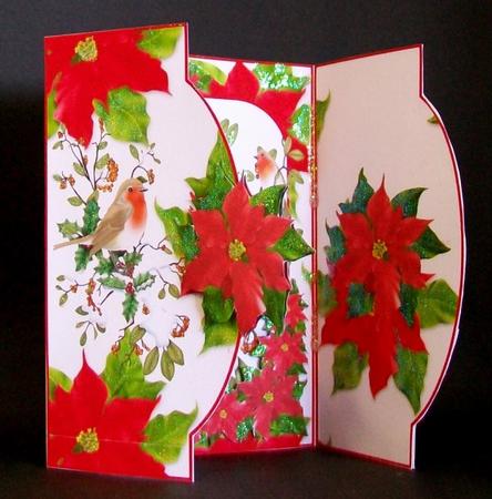 Robin & Poinsettia - Mini Gatefold by Rae Trees