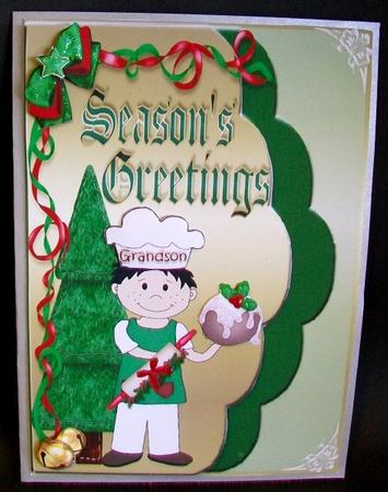 Seasons Greeting -chef by Rae Trees