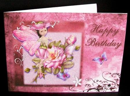 Happy Birthday Fairy Rose by Rae Trees