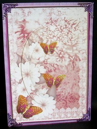 Lace and Butterflies Decoupage by Rae Trees