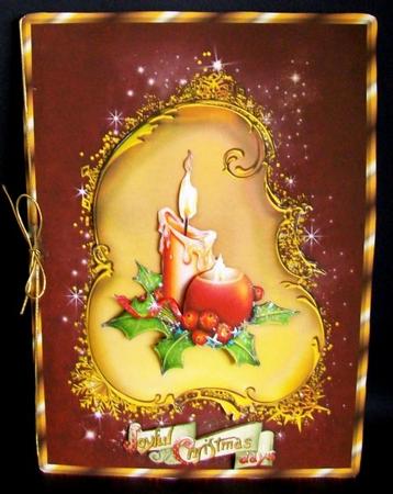 Joyful Christmas Days Card Front with Step by Step by Rae Trees