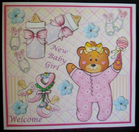 Welcome Baby Girl by Rae Trees