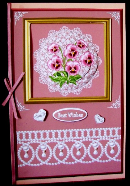 Pink Pansy Qs by Rae Trees