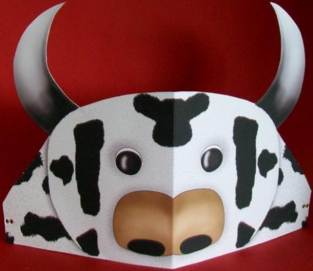 Cow Card/hat by Rae Trees