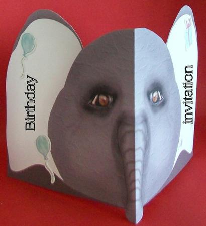 Elephant Card/hat by Rae Trees
