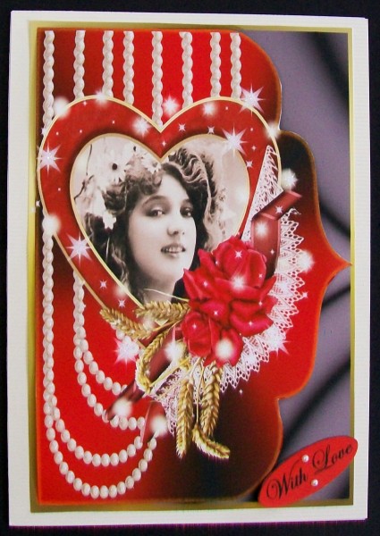 Scallop Modern Vintage Valentine by Rae Trees