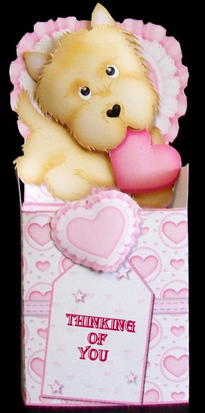 Puppy Love Box Card by Rae Trees
