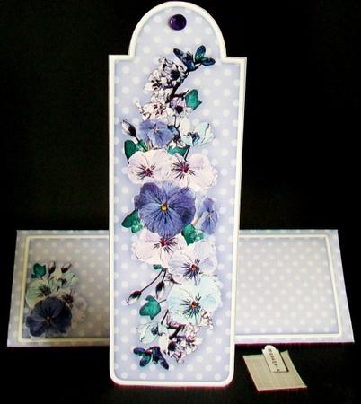 Spring Flowers Bookmark Card N Envelope by Rae Trees