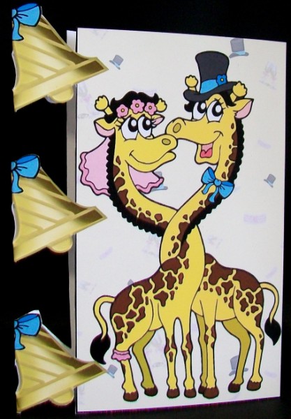 Special Hinges Wedding Giraffes by Rae Trees