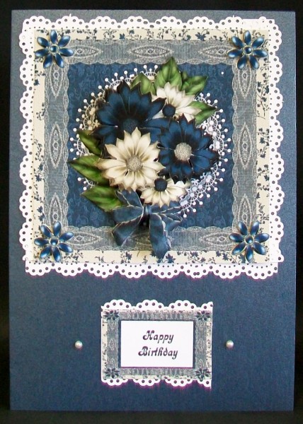 Blue Flowers and Lace Step by Step by Rae Trees