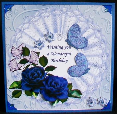 Bleu Butterflie Kisses by Rae Trees