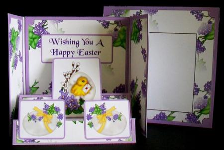 Gatefold Step Card - Easter Eggs by Rae Trees