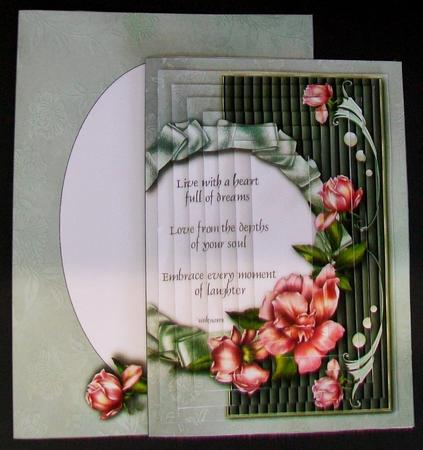 Mint Mist & Roses Card & Envelope Kit by Rae Trees