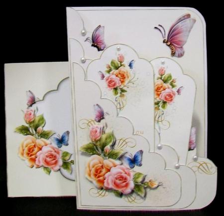 Fantasy Butterfly Scalloped Pocket Card Kit by Rae Trees