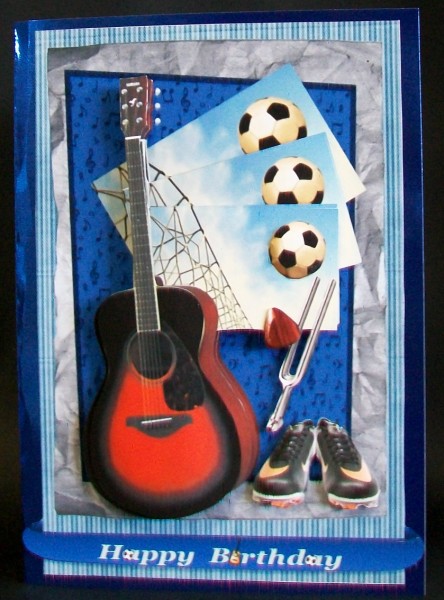 Guitar & Football by Rae Trees
