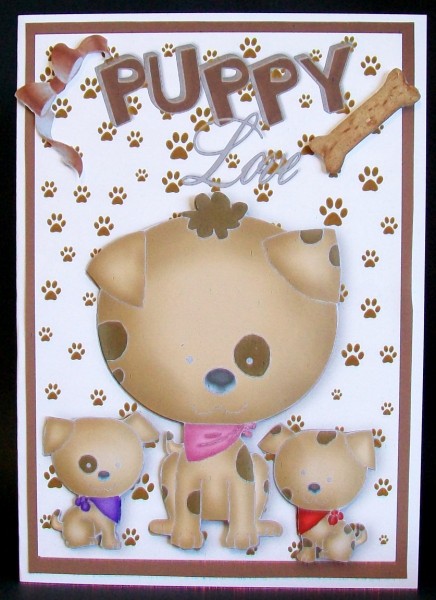 Puppy Love, Mum with Her Pups by Rae Trees