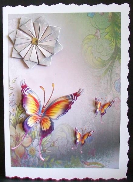 Butterfly Teabag Card by Rae Trees