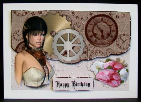 Steampunk Envelope Card by Rae Trees