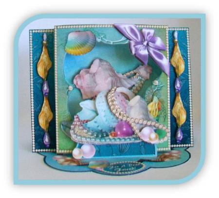 Shadow Box Easel Card Kits - Jewels of the Sea by Rae Trees