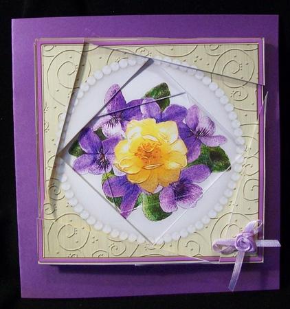 Flowers and Pearls Twisted Spiral Side Stacker by Rae Trees