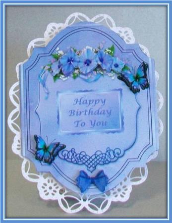 Pretty Butterflies Quick Decoupage Card by Rae Trees