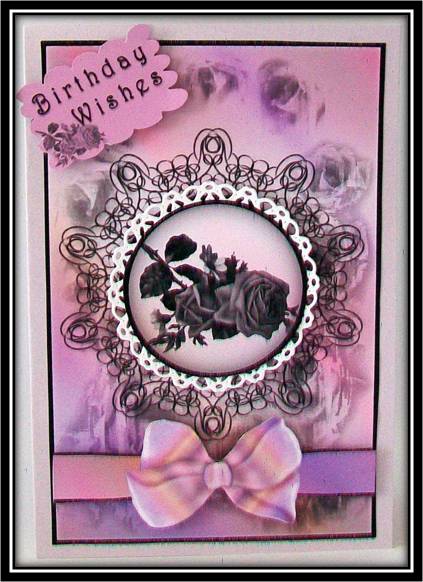 Rose Silhouette Birthday by Rae Trees