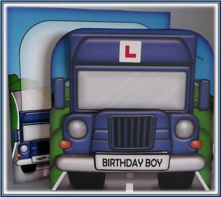 3D Lorry Pop Out Card Kit by Rae Trees
