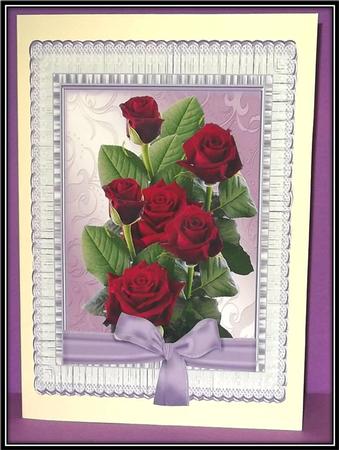 Beautiful Red Roses by Rae Trees