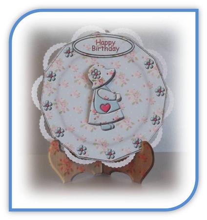 Sunbonnet Girl Plate Sheet by Rae Trees