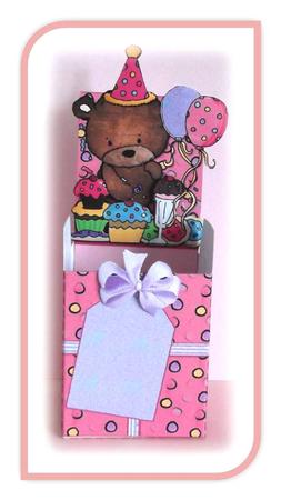 Birthday Party Bear Party Favour Place Setting Gift Box by Rae Trees
