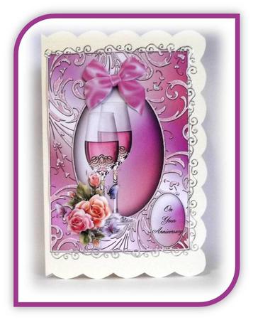 Congratulations Anniversary/wedding Day Card Front by Rae Trees