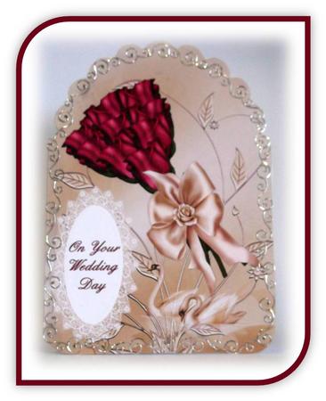 Wedding Day Scalloped Card by Rae Trees